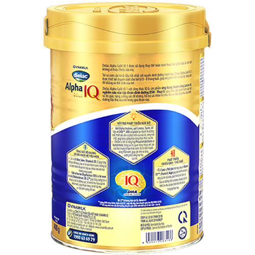 Sữa Bột Vinamilk Dielac Alpha Gold IQ Step 1 Hộp Thiếc (400g)