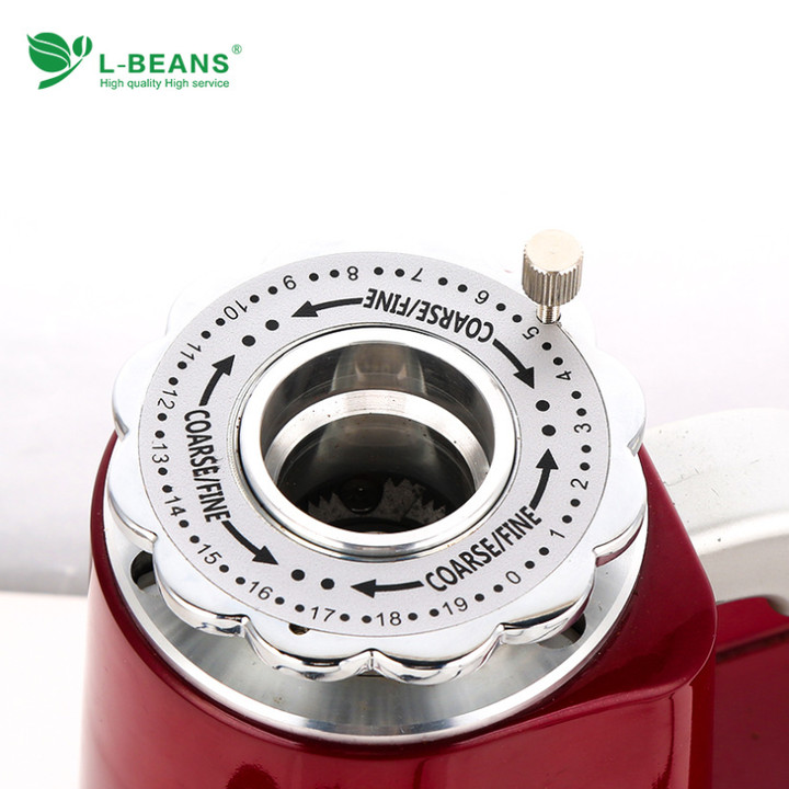 Máy xay cà phê chuyên dụng cao cấp thương hiệu L-Beans - Kích thước: 23x13.5x43.5cm - Dung tích phễu xay: 1,5 Lít - Công suất: 200W - Hàng Nhập Khẩu
