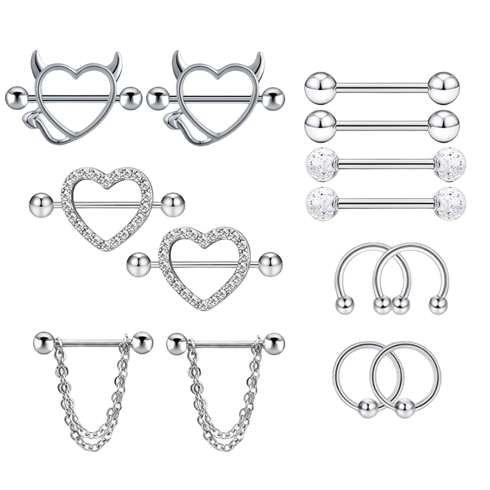 Jewelry Rings for Women Men Stainless Steel Piercing Body Jewelry