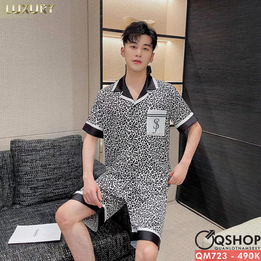 Bộ đồ pijama nam Luxury quần ngắn, tay ngắn QSHOP QM723