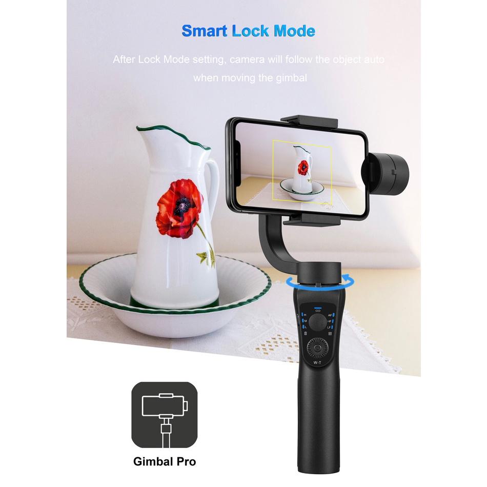 Tay cầm chống rung gimbal S5B - gậy chống rung quay vlog thiết kế 3 trục ổn định mọi góc quay