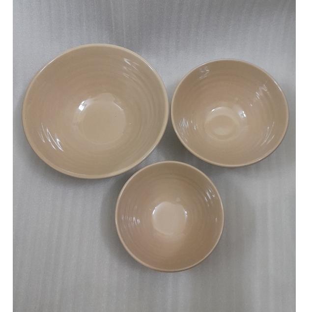 Tô xoắn đựng bún,phở, chè nhựa Melamine màu Nâu nhiều Size
