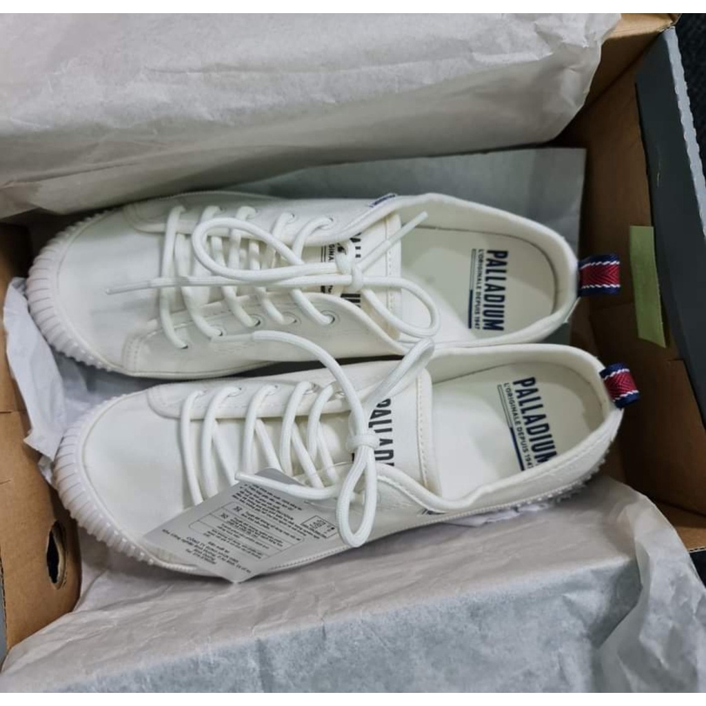 Giày lười nữ Palladium Easy lace cổ thấp nữ 96661-116-M