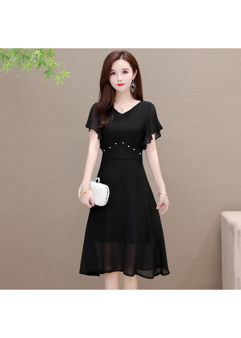 Đầm xòe cổ tim eo đính hạt duyên dáng size từ 38 đến 71kg