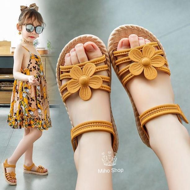 XẢ KHO DÉP SANDAL CHO BÉ GÁI SANDAL HOA MỀM XINH XẮN