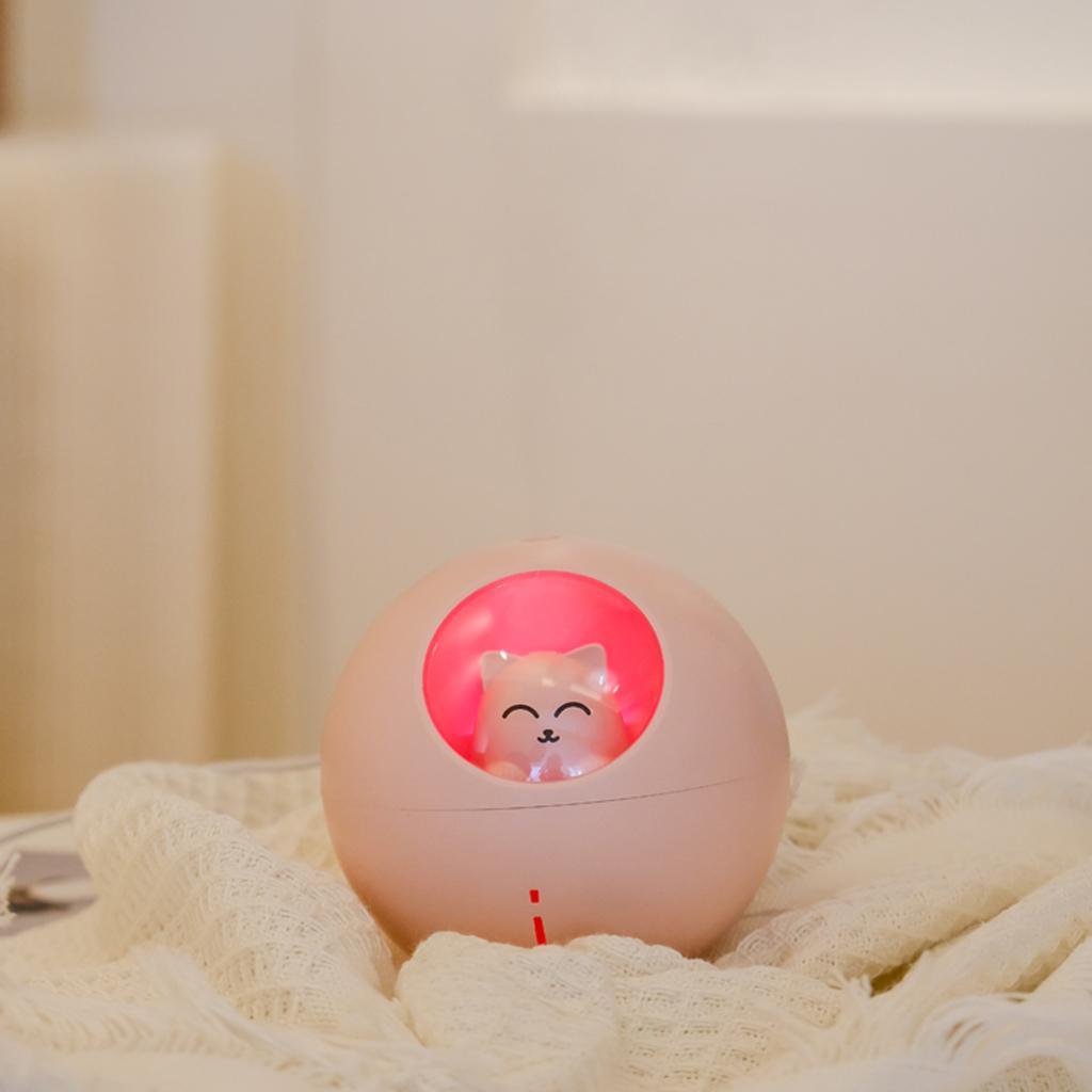 220ML LED Mini Humidifier Cute USB Diffuser Office Bedroom White