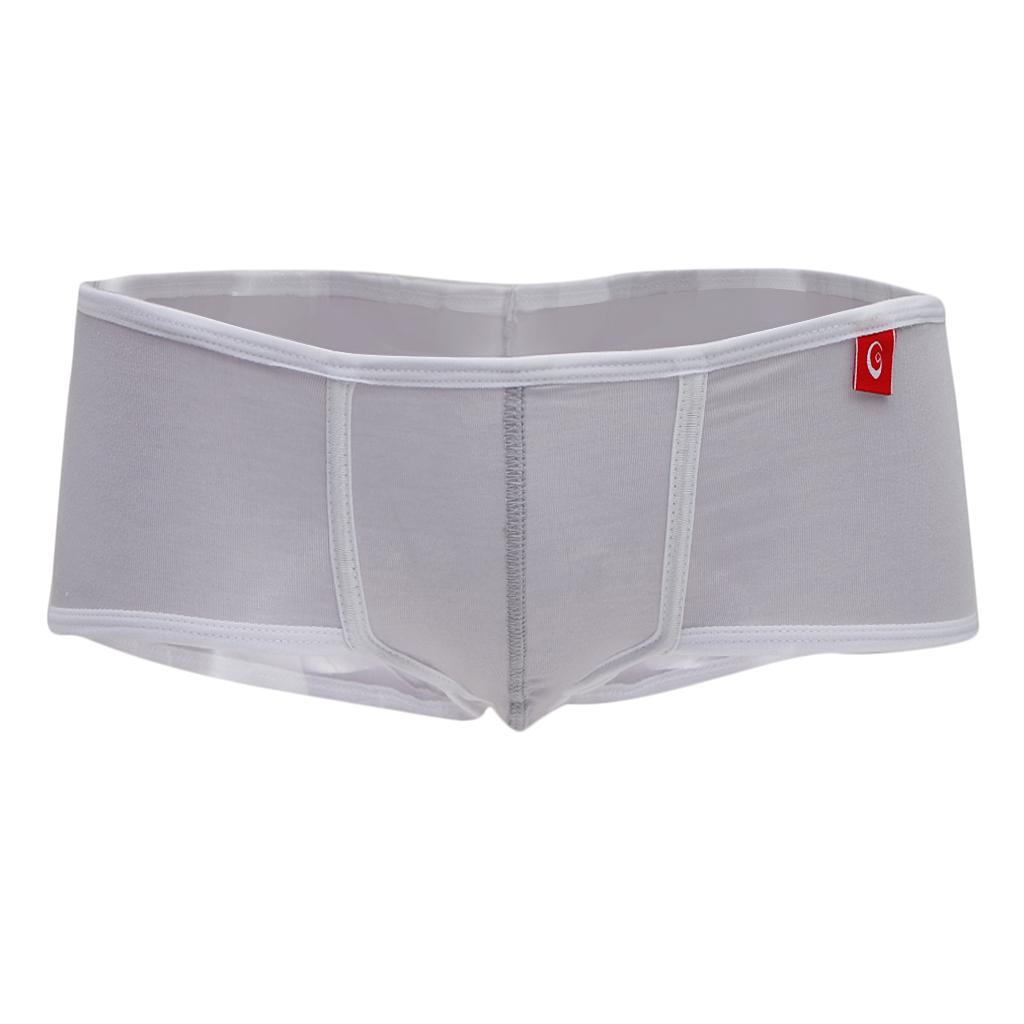 Men's Breathable Modal Boxer Briefs Underwear Stretch Briefs Trunks
