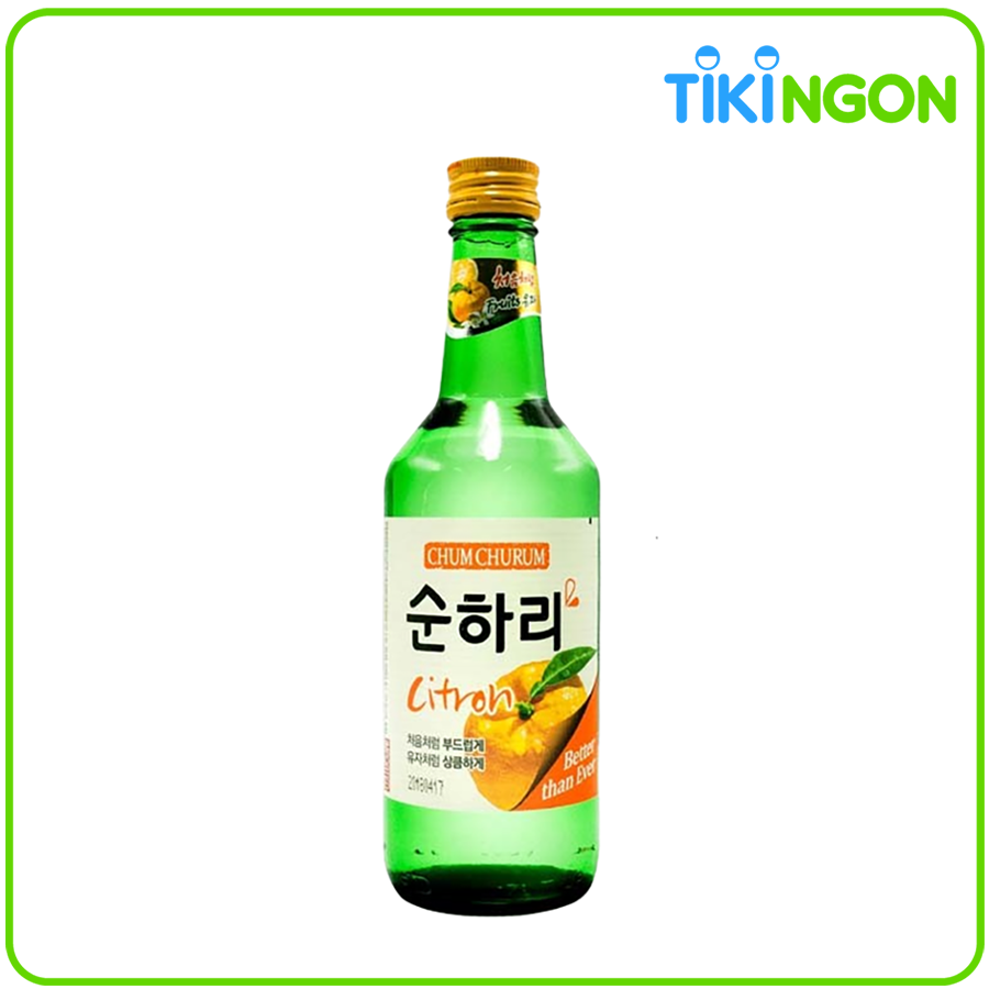 Rượu Soju Hàn Quốc Chum Churum vị chanh 12% 360ml