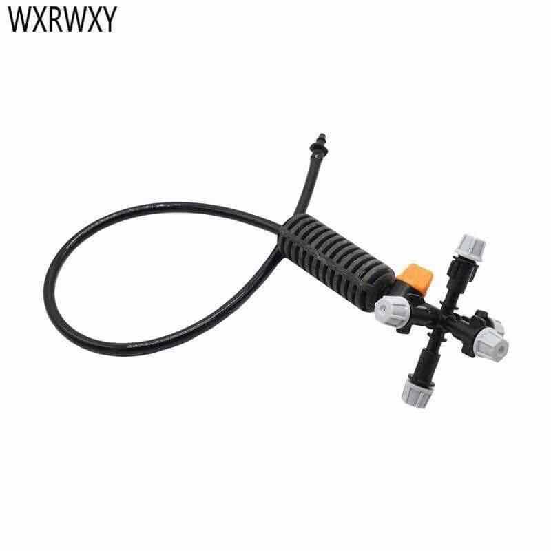 5 Béc Phun Sương Tưới Cây Bộ Đầy Đủ Có Van Khóa Mini Cho Giàn Treo, Nhà Kính