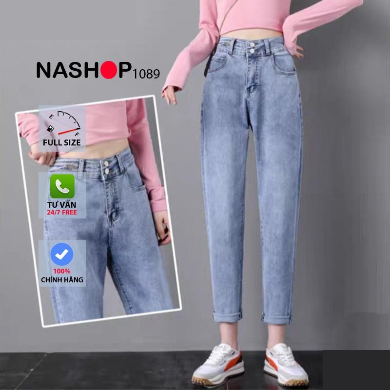 Quần bò baggy nữ quần jean baggy nữ quần jeans nữ lưng cao cạp cao quần nữ đẹp 3 size S M L hot năm 2021 QT18