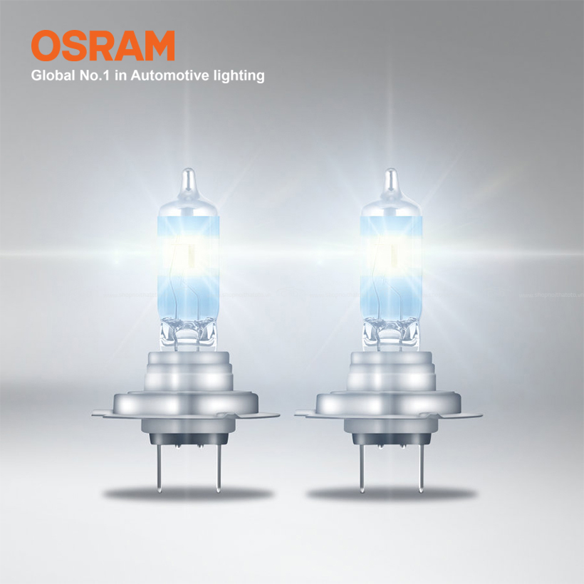 Combo 2 Bóng Đèn Halogen Tăng Sáng 200% OSRAM Night Breaker H7 64210NB200 12V 55W