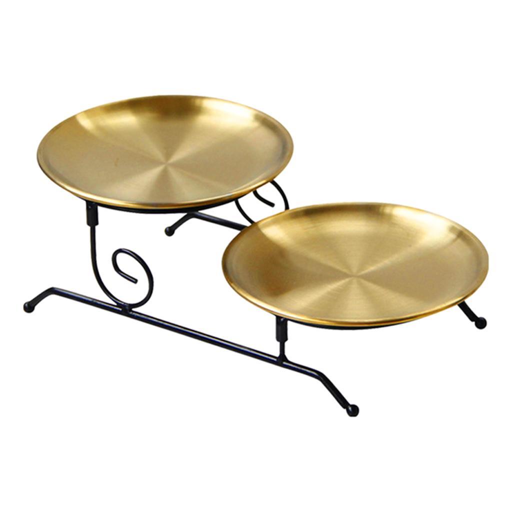 Iron Serving Tray Assemble Vanity Tray Home Decor for Cake Cookie Display