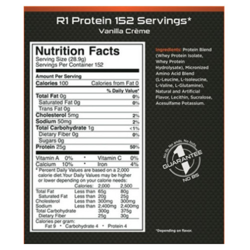 TPBS RULE 1 Protein Isolate Whey- Sữa tăng cơ, giảm mỡ - Hàng chính hãng (10lbs)