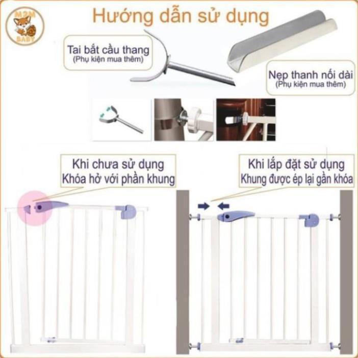 83~93cm Thanh chắn cửa, chắn cầu thang khoảng cách 83~93cm