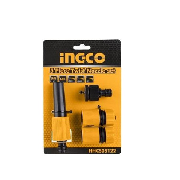 Bộ 5 đầu nối nhanh máy xịt rửa ingco HHCS05122