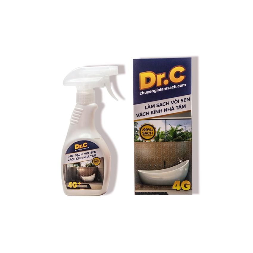 Tẩy cặn canxi 4G Plus DrC 300ML vệ sinh nhà tắm làm sạch các vết bẩn đóng cặn