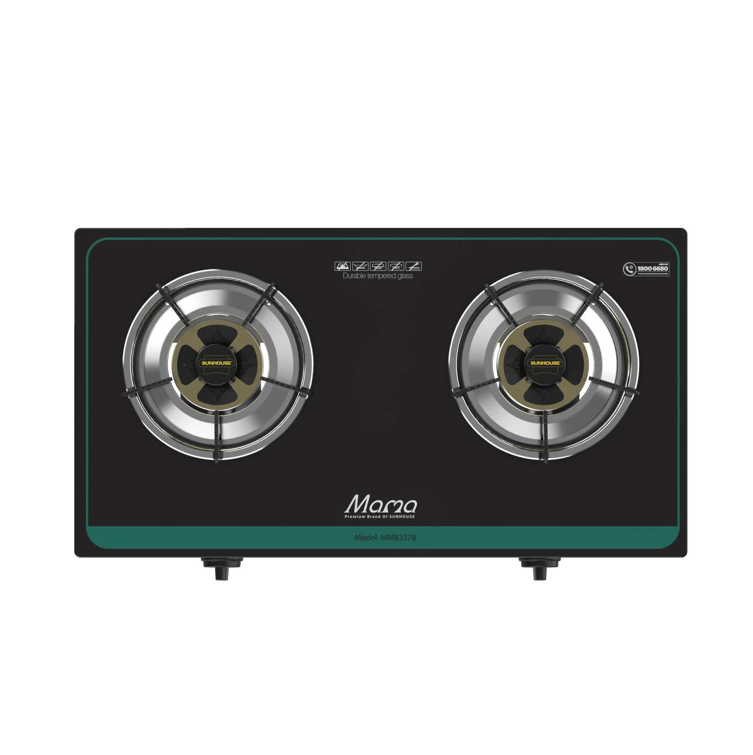 BẾP GAS DƯƠNG KÍNH SUNHOUSE MMB3378 - Hàng Chính Hãng