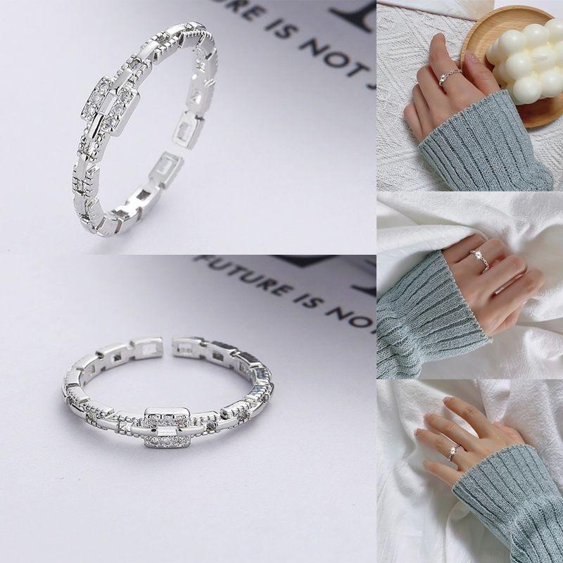 Nhẫn bạc Ý đính đá YN JEWELRY