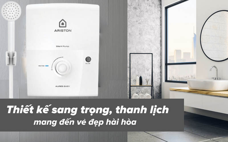 Máy nước nóng Ariston Aures Easy 3.5-Hàng chính hãng