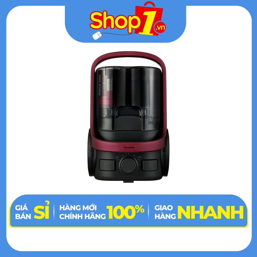 Máy Hút Bụi Dạng Hộp Panasonic MC-CL607RN49 - Công suất 2100W - Công nghệ gió xoáy cực đại - Bộ lọc HEPA & lưới lọc hiện đại - Hàng chính hãng