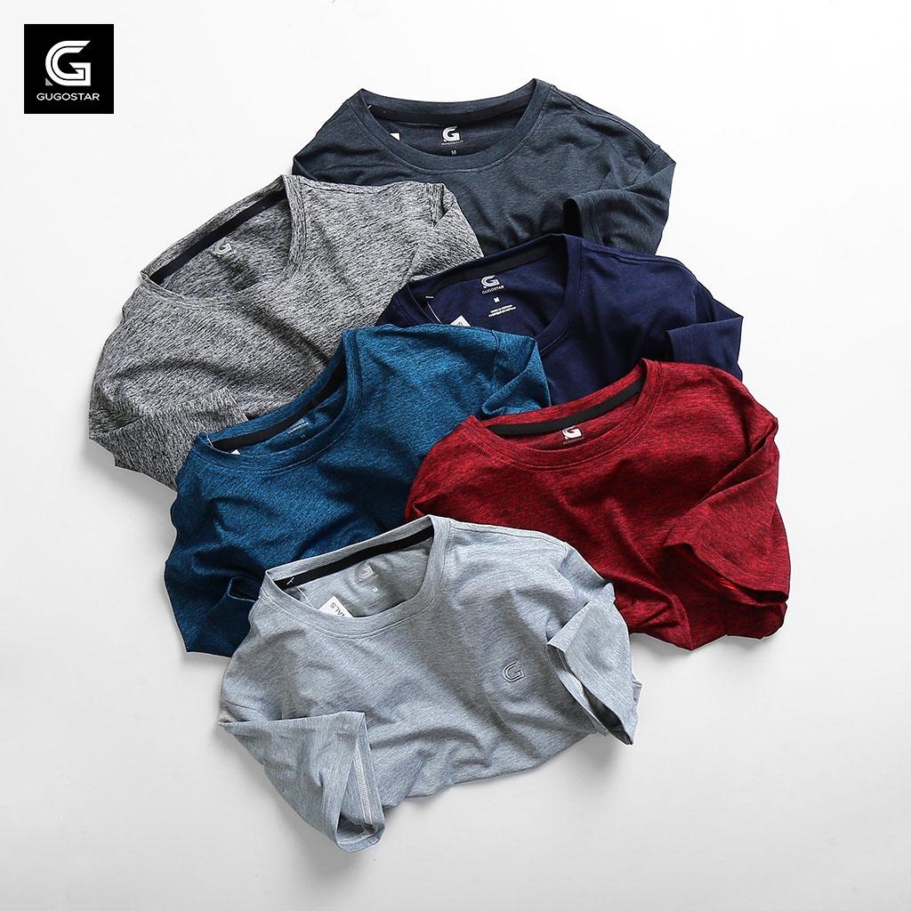 ÁO THUN NAM FORM ĐẸP (55-100kg) GUGOSTAR co giãn 4 chiều AN338