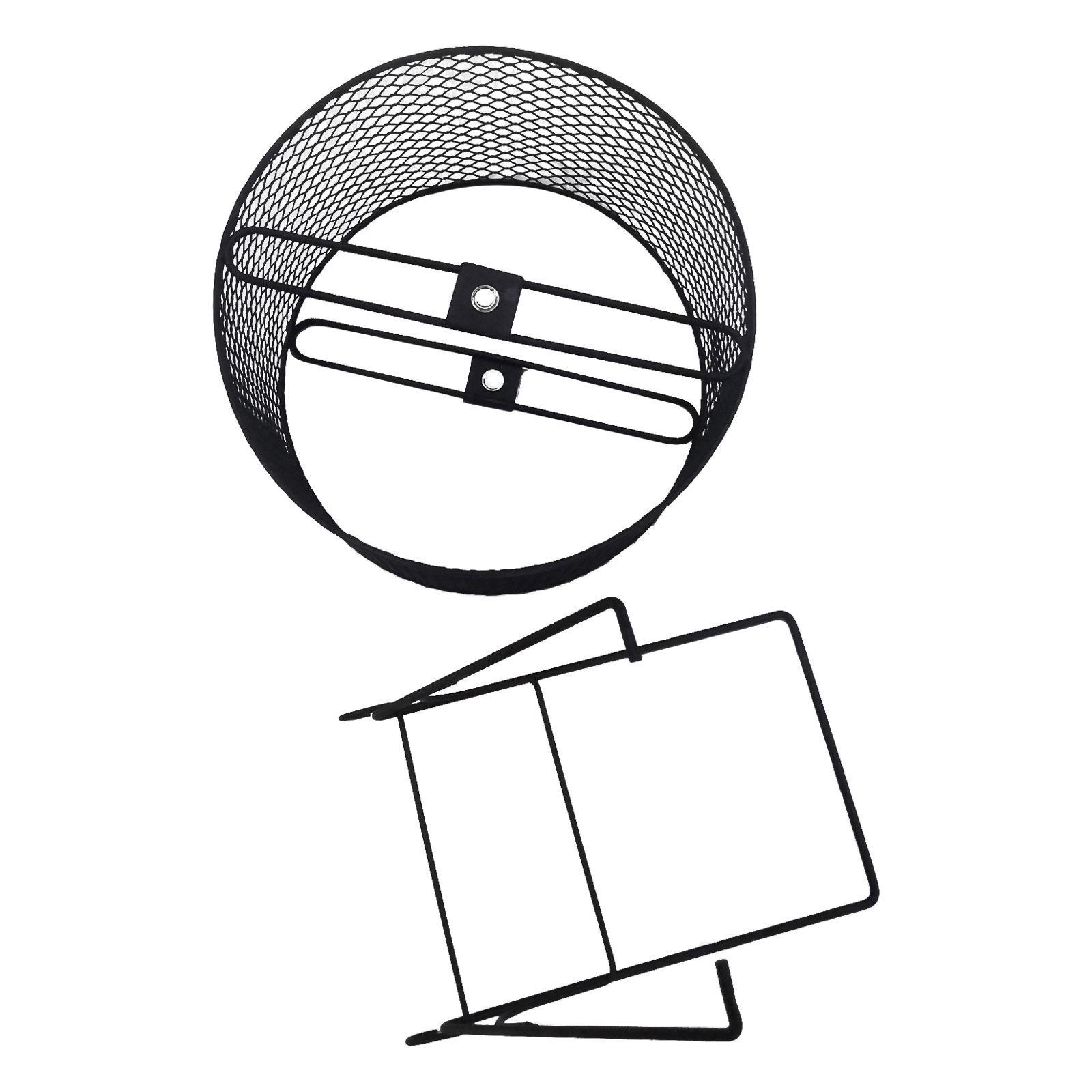 Iron Hamster Running Exercise Wheel Guinea Pig Jogging Wheel Black Wire Mesh