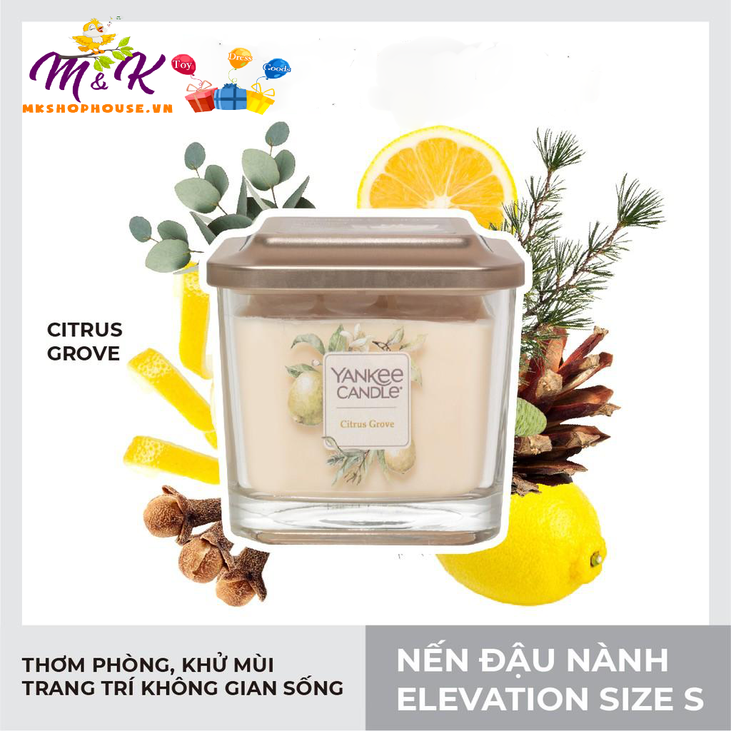 Nến ly vuông Elevation Yankee Candle- Citrus Grove - Size S