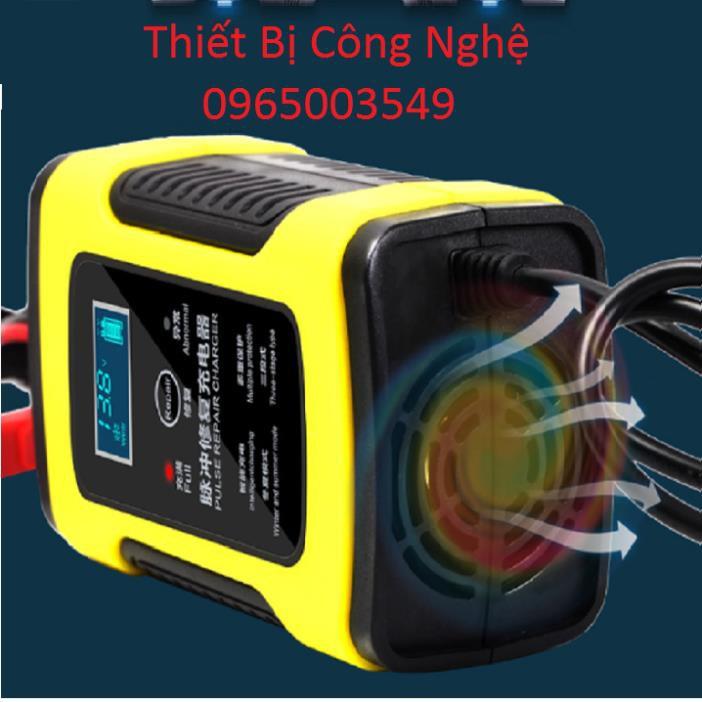 Máy sạc bình acquy 12v tự ngắt, sạc bình acquy 12v từ 4ah - 100ah cho xe máy và ô tô.