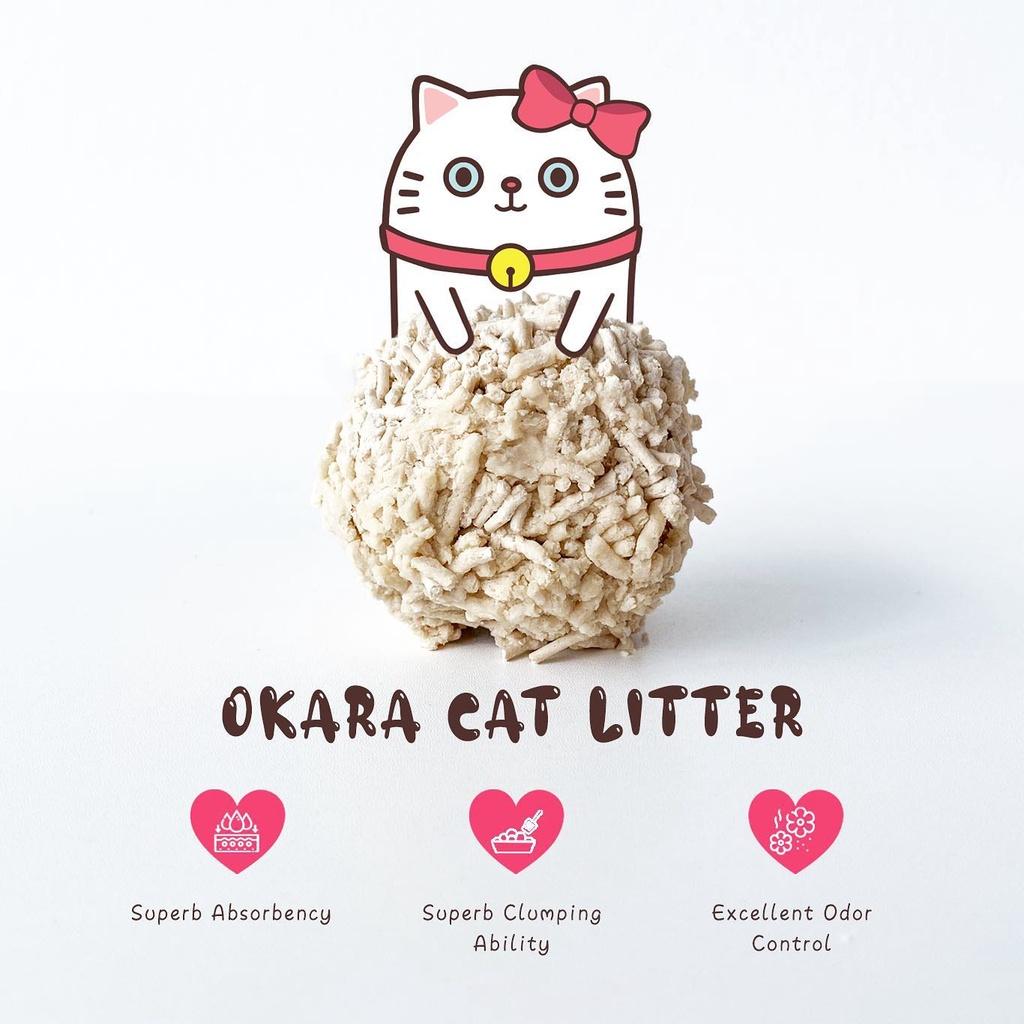 Cát Vệ Sinh Mèo Đậu Nành Cao Cấp Không Bụi Vón Nhanh - JollyCat Tofu 6L