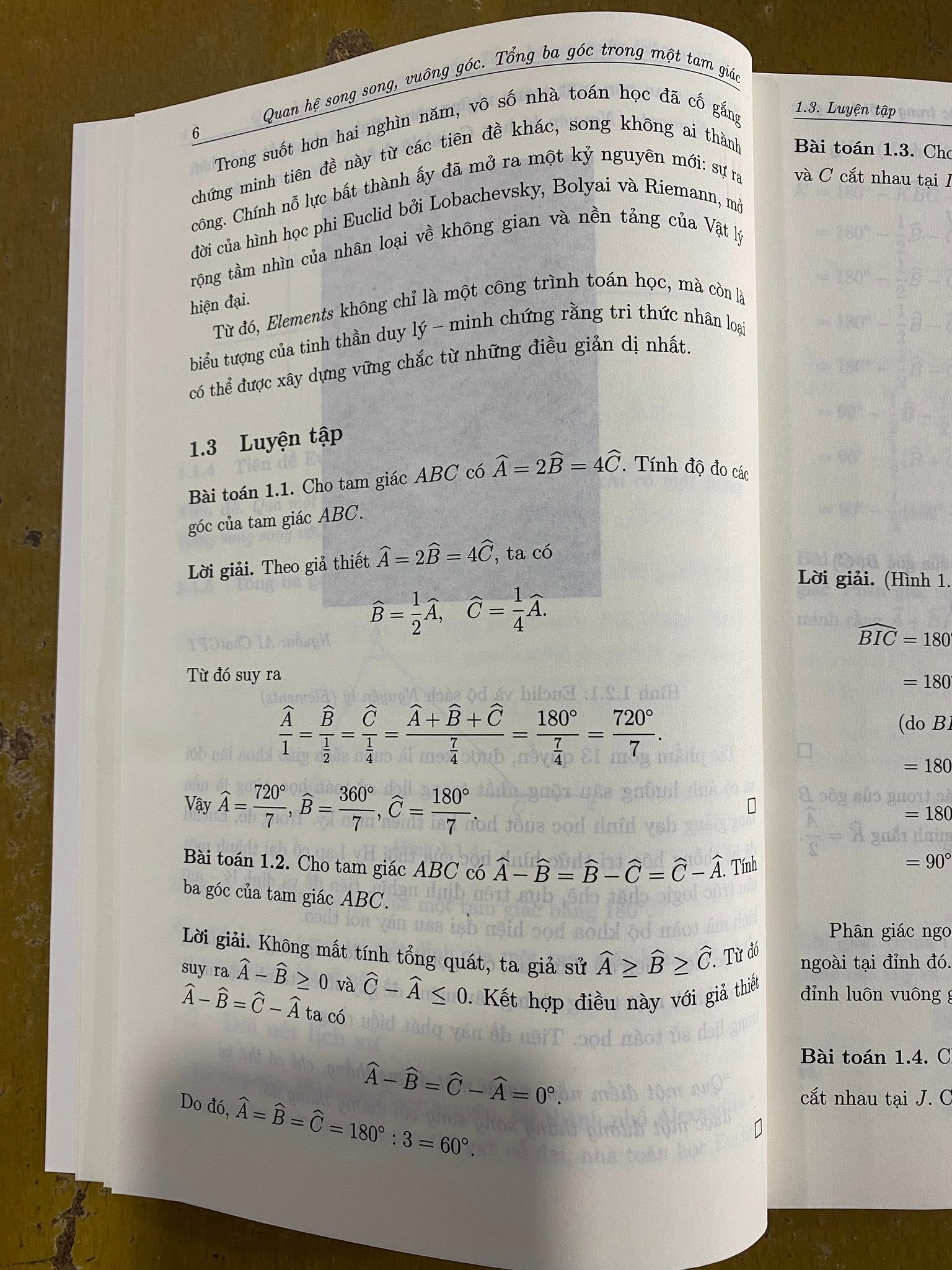 Sách Hình học Euclid từ cơ bản đến nâng cao( hình học thuần túy)