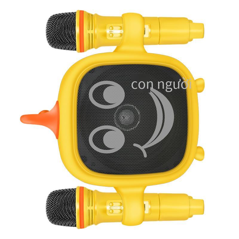 Giá thấp nhất SD506 Âm thanh Bluetooth Macaron Micrô kép Loa di động không dây Họ hát Bài hát K Cá nhân Hoạt hình Tất cả trong một Máy