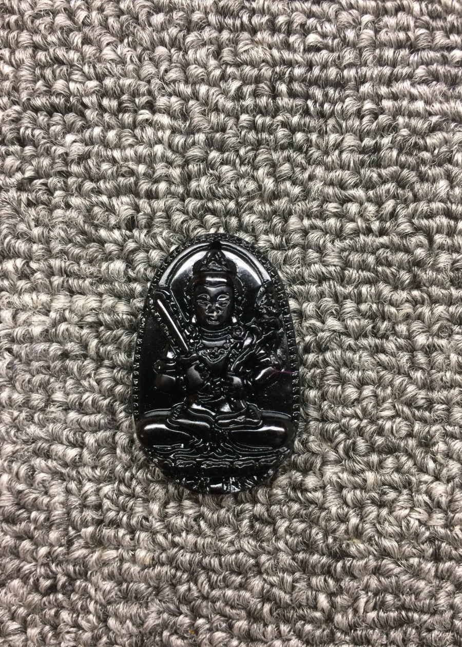 Phật Bản Mệnh Hư Không Tạng Obsidian núi lửa