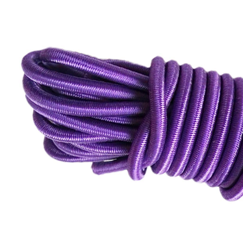 3pcs 5mm ELASTIC BUNGEE ROPE SHOCK CORD TIE DOWN, ROOF RACKS TRAILERS BOATS
