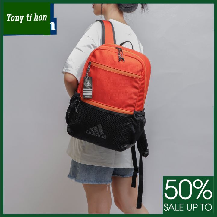 Tony tí hon - Balo ADD logo in mặt trước phối lưới có ngăn laptop riêng