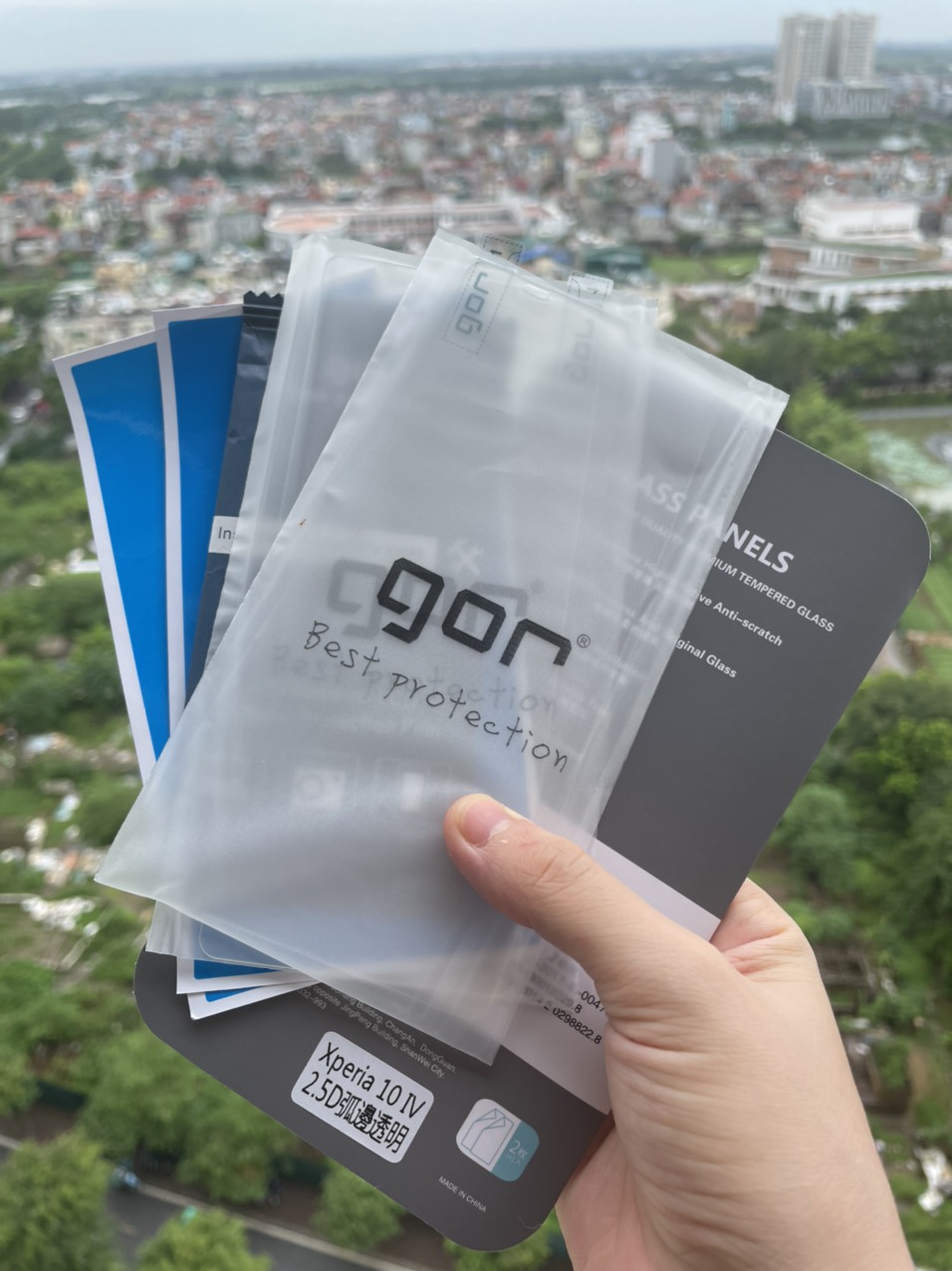 Bộ 2 Kính cường lực GOR cho Sony Xperia 10 IV trong suốt 2.5D Hàng nhập khẩu