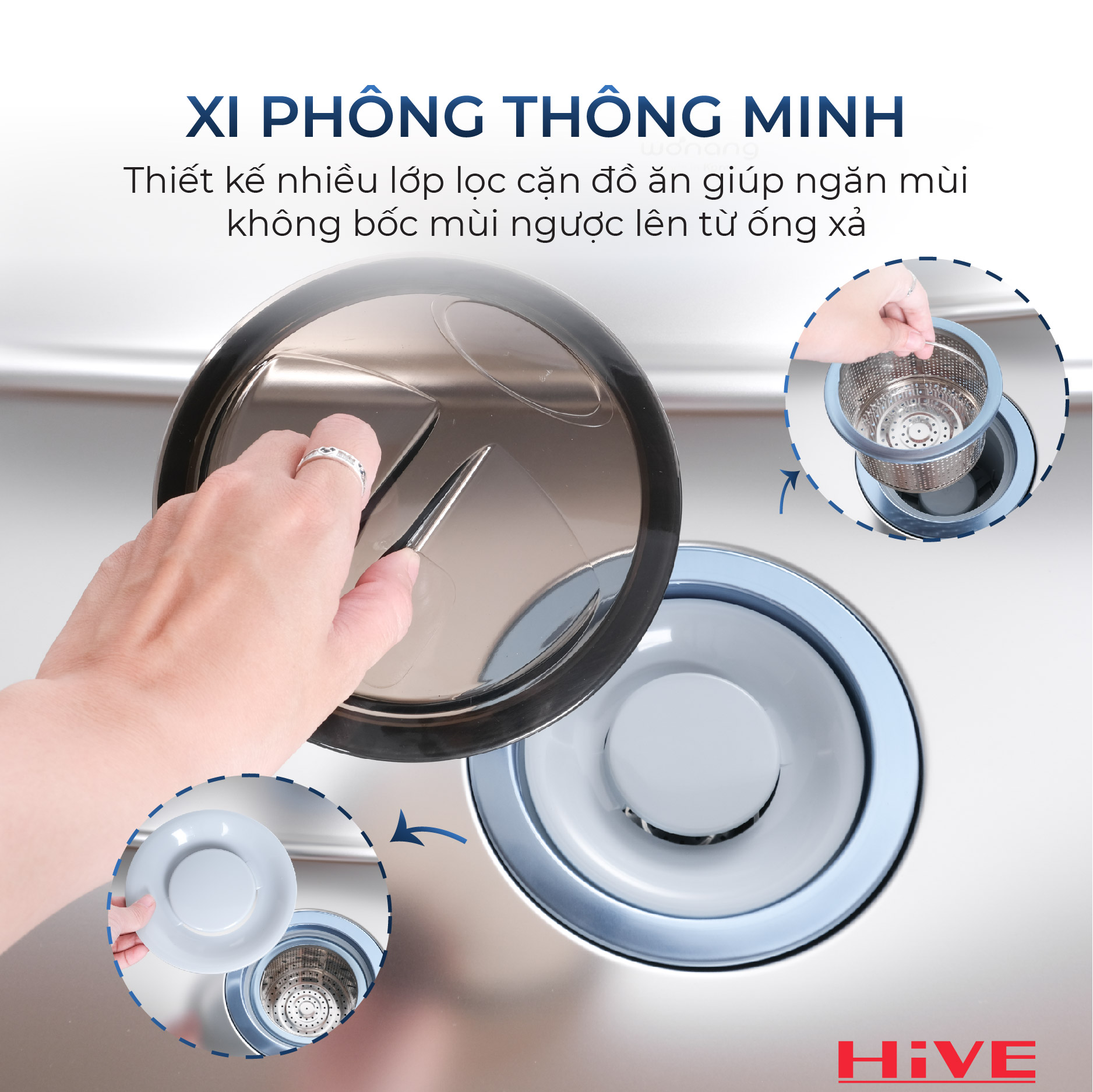 KỆ BỒN RỬA CHÉN INOX DJVW-002