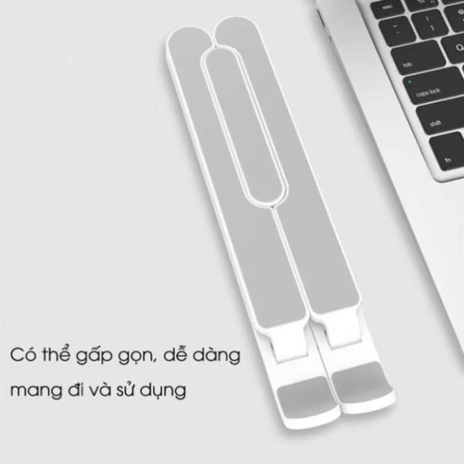 Giá đỡ laptop stand nhựa ABS hỗ trợ tản nhiệt có thể gấp gọn chỉnh độ cao để laptop, ipad, macbook, surface