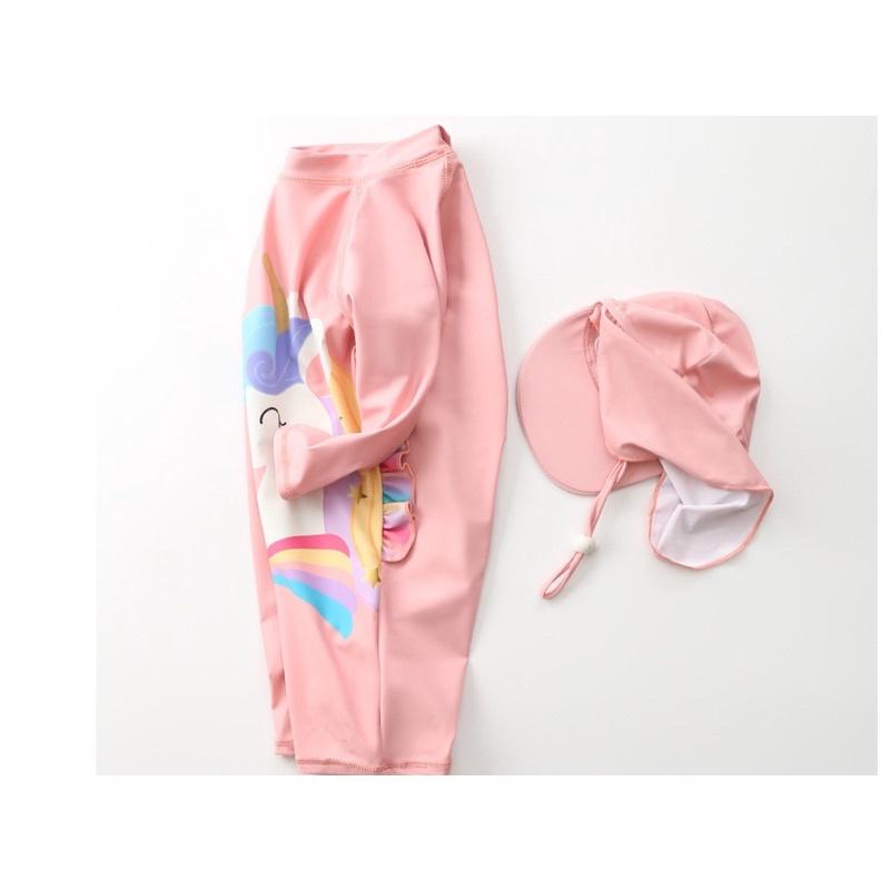 Bộ đồ bơi liền bé gái hình ngựa pony