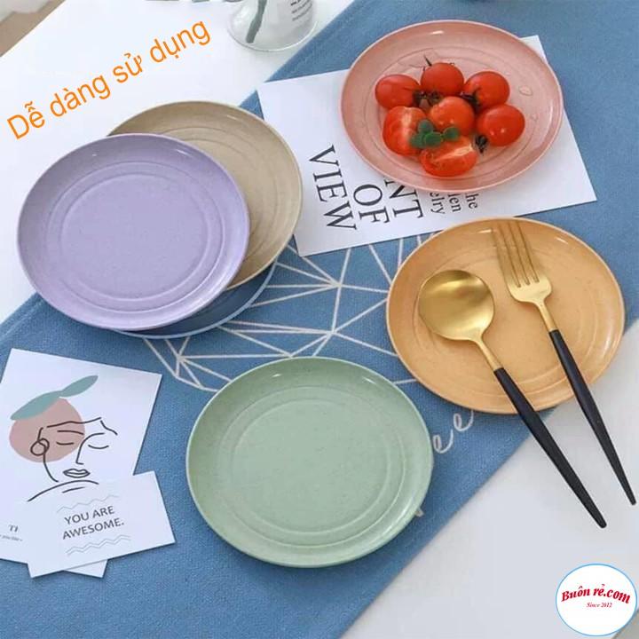 Combo 5 Set 6 Đĩa Tròn Lúa Mạch Chịu Nhiệt Tốt br00456