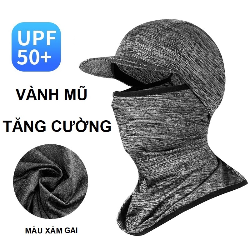 Khăn Trùm Đầu UPF 50+ Ninja Fullface Nón Kết Chống Nắng WU101 - Cản Tia Cực Tím | Phụ kiện chạy xe