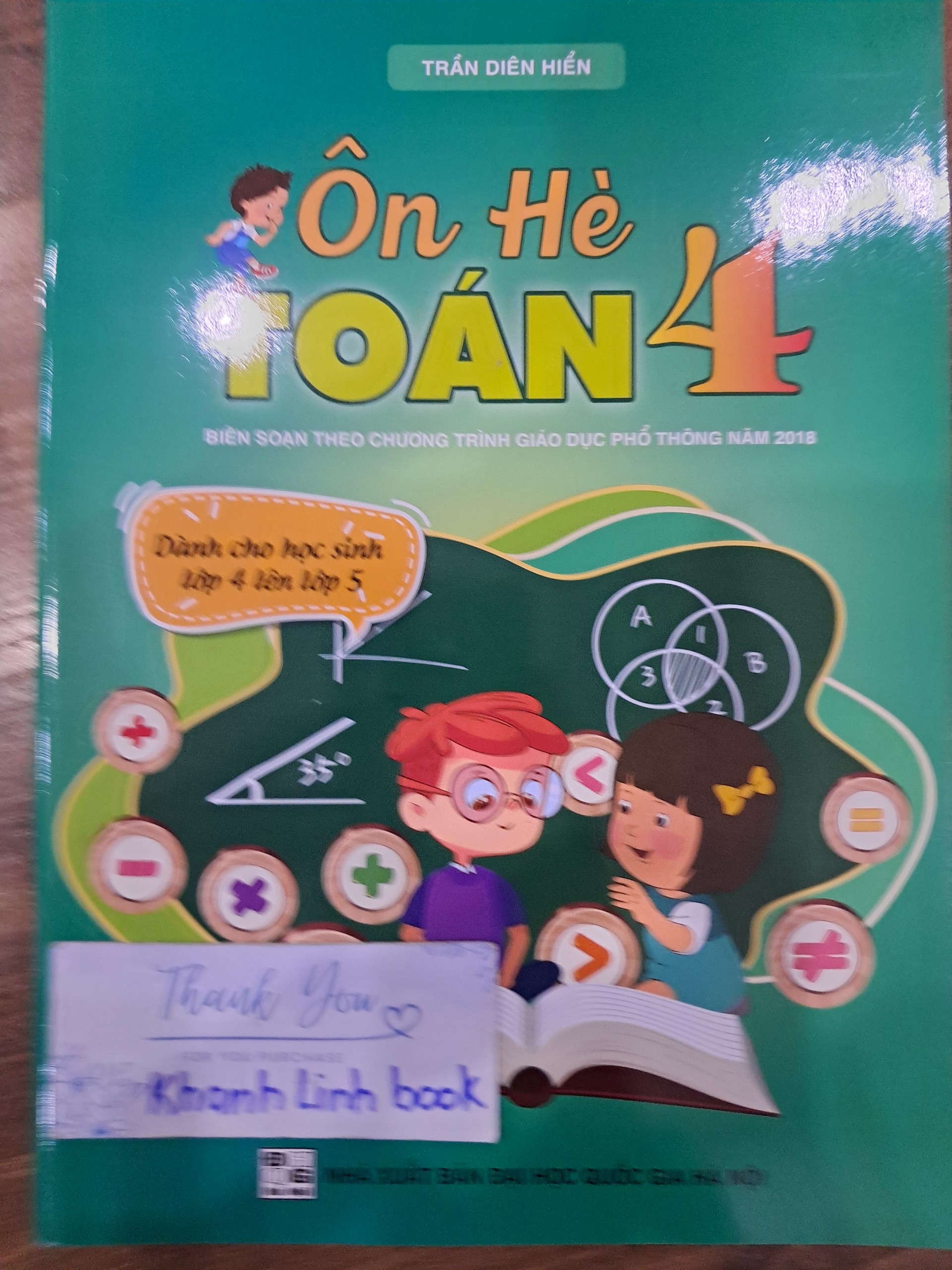 Sách - Ôn hè toán 4 (QL)