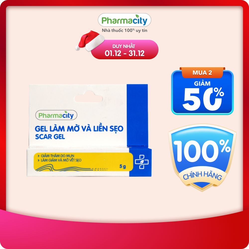 Gel làm mờ sẹo Pharmacity Scar Gel