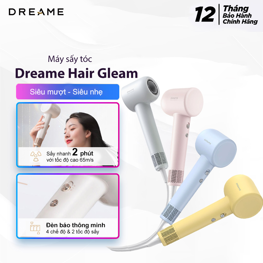 Máy sấy tóc Dreame Hair Gleam - Hàng hính hãng