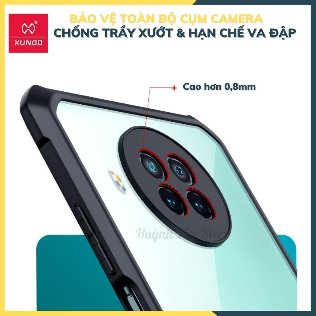 Ốp lưng chống sốc XUNDD cho redmi note 9 pro 5g, mi 11t lite bảo vệ camera - hàng nhập khẩu