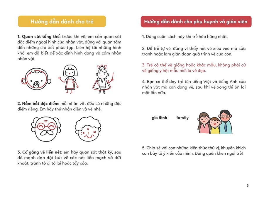 Sách VẼ VẠN VẬT TỪ NHỮNG NÉT ĐƠN GIẢN - Vẽ người em yêu quý