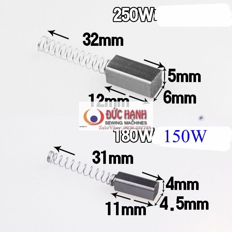 THAN - CHỔI THAN MOTOR MÁY MAY GIA ĐÌNH 150W-180W-250W