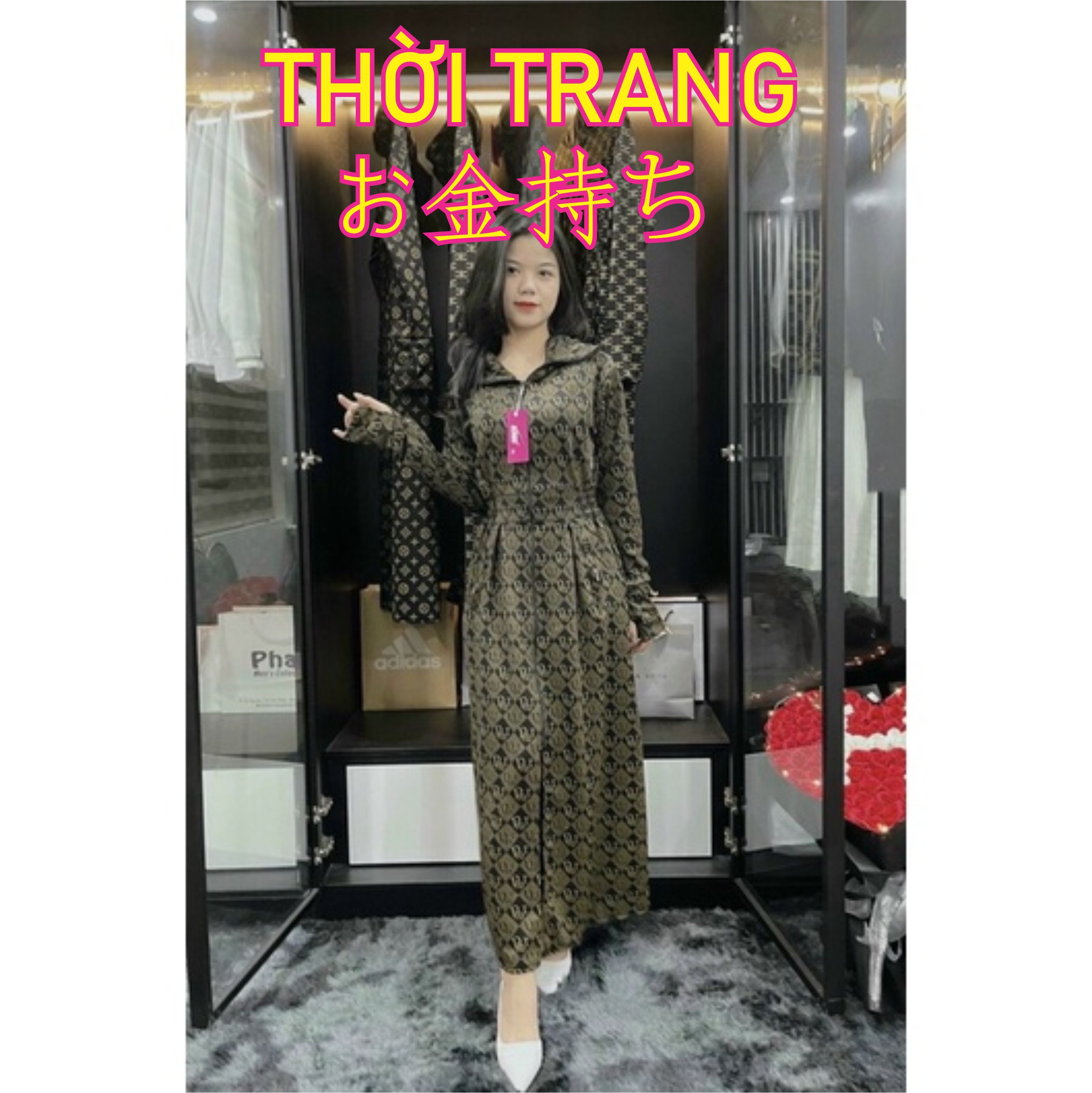 Áo khoác chống nắng toàn thân vải umi dáng váy cao cấp