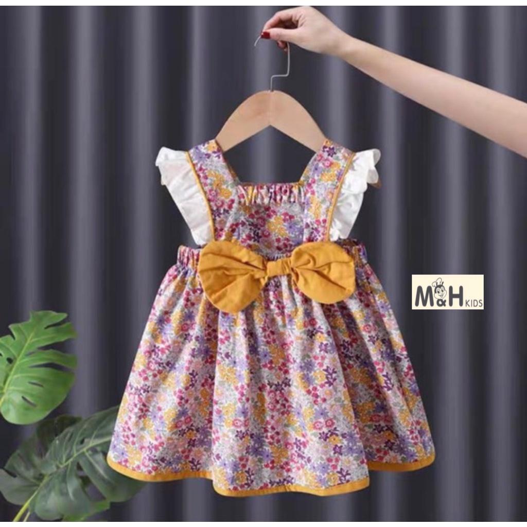 Váy hoa nơ cực xinh cho bé