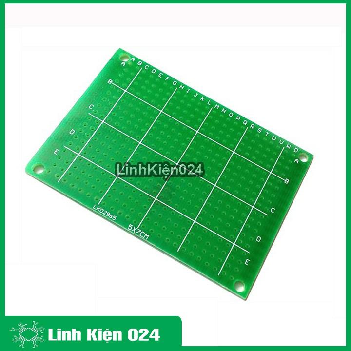 PCB ĐỤC LỖ 5X7 Cm- XANH TỐT