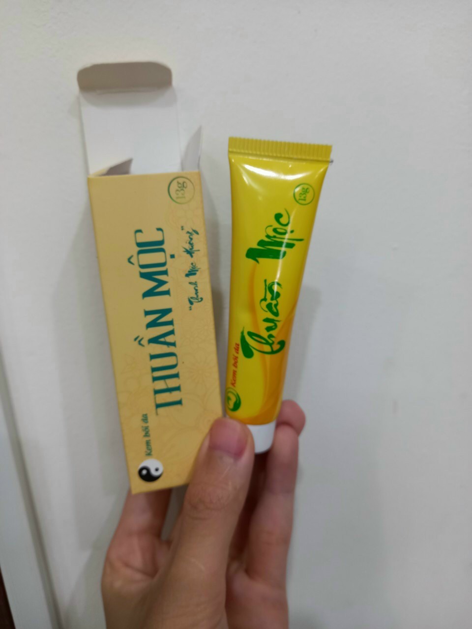 Kem bôi da Thuần Mộc giảm mẩn ngứa - Tặng Kèm 1 Gói Trà Túi Lọc Wonmom